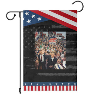 John F Kennedy American President History Garden Flag TS14 Distressed Black Blue Print Your Wear