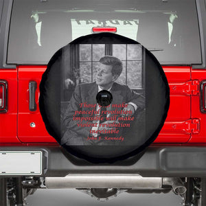 John F Kennedy Quote Spare Tire Cover American President History US Presidential Leader TS14 Black Print Your Wear