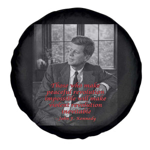 John F Kennedy Quote Spare Tire Cover American President History US Presidential Leader TS14 Print Your Wear