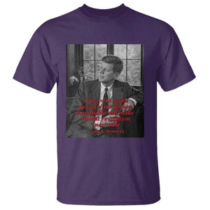 John F Kennedy Quote T Shirt American President History US Presidential Leader TS14 Purple Print Your Wear