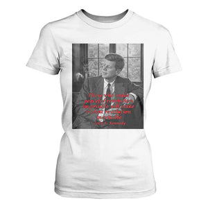 John F Kennedy Quote T Shirt For Women American President History US Presidential Leader TS14 White Print Your Wear