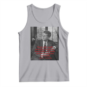 John F Kennedy Quote Tank Top American President History US Presidential Leader TS14 Athletic Heather Print Your Wear