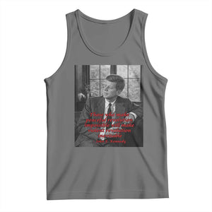 John F Kennedy Quote Tank Top American President History US Presidential Leader TS14 Black Heather Print Your Wear