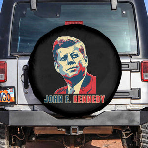 John F Kennedy American Flag US President Spare Tire Cover TS14 No hole Black Print Your Wear