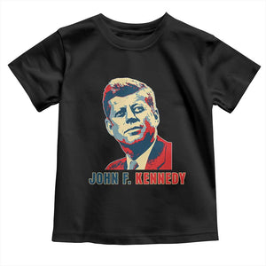 John F Kennedy American Flag US President Toddler T Shirt TS14 Black Print Your Wear