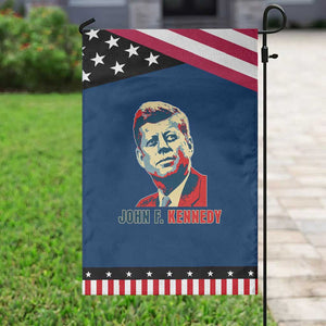 John F Kennedy American Flag US President Garden Flag TS14 Classic Blue Black Print Your Wear