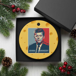 John F Kennedy Ceramic Ornament American President History US Presidential Leader TS14 1pc Yellow Cheese Print Your Wear