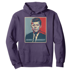 John F Kennedy Hoodie American President History US Presidential Leader TS14 Purple Print Your Wear