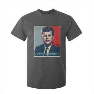 John F Kennedy T Shirt For Kid American President History US Presidential Leader TS14 Dark Heather Print Your Wear