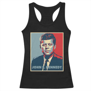 John F Kennedy Racerback Tank Top American President History US Presidential Leader TS14 Black Print Your Wear