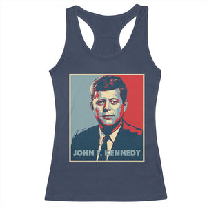 John F Kennedy Racerback Tank Top American President History US Presidential Leader TS14 Navy Print Your Wear