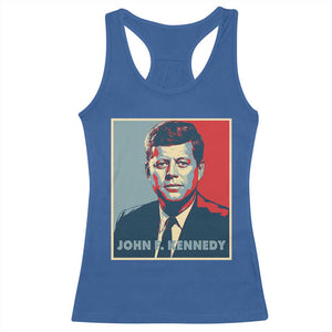 John F Kennedy Racerback Tank Top American President History US Presidential Leader TS14 Royal Blue Print Your Wear