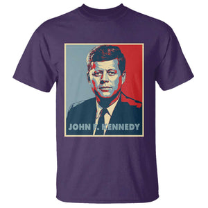 John F Kennedy T Shirt American President History US Presidential Leader TS14 Purple Print Your Wear