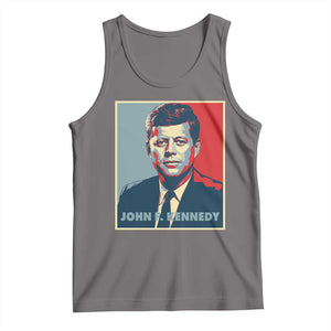 John F Kennedy Tank Top American President History US Presidential Leader TS14 Deep Heather Print Your Wear