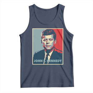 John F Kennedy Tank Top American President History US Presidential Leader TS14 Navy Print Your Wear