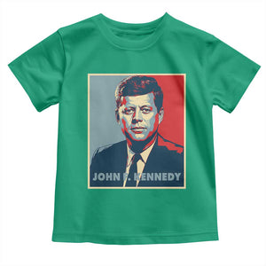 John F Kennedy Toddler T Shirt American President History US Presidential Leader TS14 Irish Green Print Your Wear