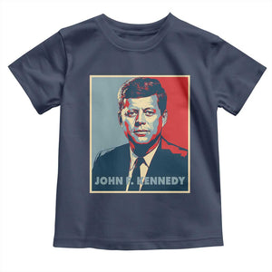 John F Kennedy Toddler T Shirt American President History US Presidential Leader TS14 Navy Print Your Wear