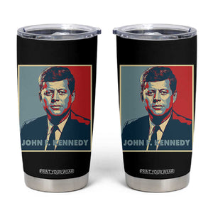 John F Kennedy Tumbler Cup American President History US Presidential Leader TS14 Black Print Your Wear