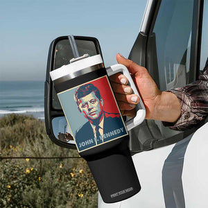 John F Kennedy Tumbler With Handle American President History US Presidential Leader TS14 Print Your Wear