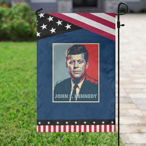 John F Kennedy Garden Flag American President History US Presidential Leader TS14 Classic Blue Black Print Your Wear