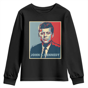 John F Kennedy Youth Sweatshirt American President History US Presidential Leader TS14 Black Print Your Wear