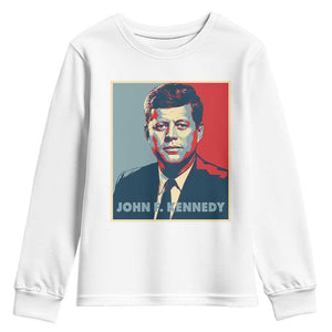 John F Kennedy Youth Sweatshirt American President History US Presidential Leader TS14 White Print Your Wear