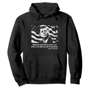 John F Kennedy Quote Hoodie American Flag US President TS14 Black Print Your Wear