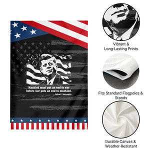 John F Kennedy Quote Garden Flag American Flag US President TS14 Print Your Wear