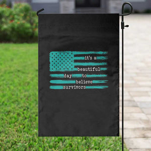 Sexual Assault Awareness Garden Flag It's a Beautiful Day To Believe Survivors TS14 Print Your Wear