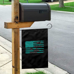 Sexual Assault Awareness Garden Flag It's a Beautiful Day To Believe Survivors TS14 Print Your Wear