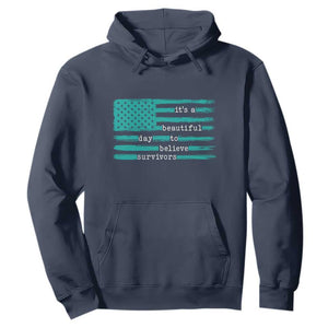 Sexual Assault Awareness Hoodie It's a Beautiful Day To Believe Survivors TS14 Navy Print Your Wear