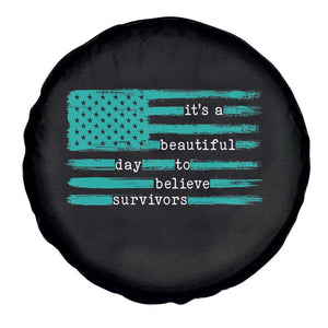 Sexual Assault Awareness Spare Tire Cover It's a Beautiful Day To Believe Survivors TS14 Print Your Wear