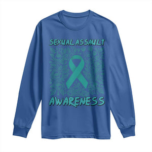 Sexual Assault Awareness Month Long Sleeve Shirt TS14 Royal Blue Print Your Wear
