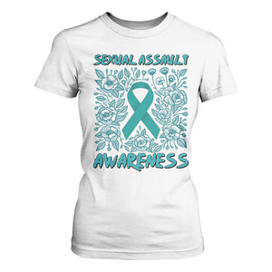 Sexual Assault Awareness Month T Shirt For Women TS14 White Print Your Wear
