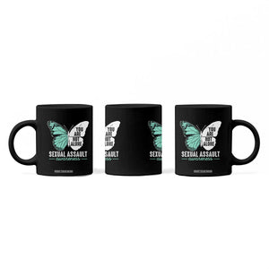 April Sexual Assault Awareness Coffee Mug Teal Ribbon Flower TS14 Print Your Wear