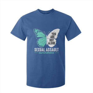April Sexual Assault Awareness T Shirt For Kid Teal Ribbon Flower TS14 Royal Blue Print Your Wear