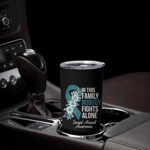Sexual Assault Awareness Tumbler Cup In This Family Nobody Fights Alone TS14 Print Your Wear