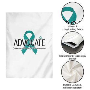 Sexual Assault Awareness Advocate Garden Flag TS14 Print Your Wear