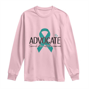 Sexual Assault Awareness Advocate Long Sleeve Shirt TS14 Light Pink Print Your Wear