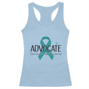 Sexual Assault Awareness Advocate Racerback Tank Top TS14 Light Blue Print Your Wear