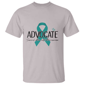 Sexual Assault Awareness Advocate T Shirt TS14 Ice Gray Print Your Wear
