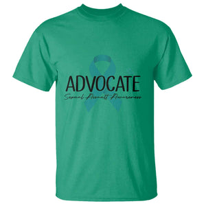 Sexual Assault Awareness Advocate T Shirt TS14 Irish Green Print Your Wear