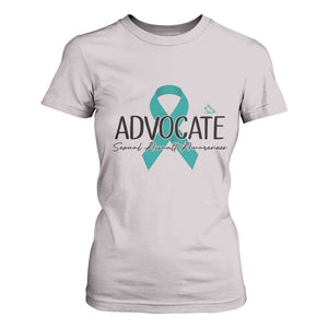 Sexual Assault Awareness Advocate T Shirt For Women TS14 Ice Gray Print Your Wear