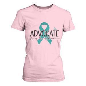 Sexual Assault Awareness Advocate T Shirt For Women TS14 Light Pink Print Your Wear