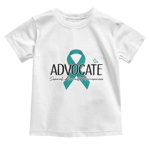 Sexual Assault Awareness Advocate Toddler T Shirt TS14 White Print Your Wear