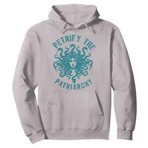 Sexual Assault Awareness Hoodie Petrify The Patriarchy Medusa Feminism TS14 Ice Gray Print Your Wear