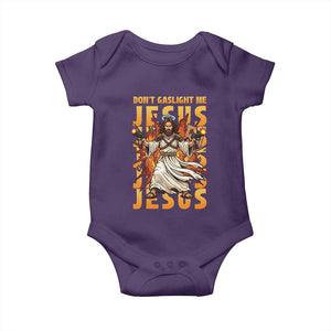 Don't Gaslight Me Jesus Baby Onesie Funny Princess Cat Christian Meme TS14 Purple Print Your Wear