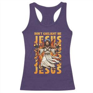 Don't Gaslight Me Jesus Racerback Tank Top Funny Princess Cat Christian Meme TS14 Purple Print Your Wear