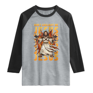 Don't Gaslight Me Jesus Raglan Shirt Funny Princess Cat Christian Meme TS14 Heather Gray Black Print Your Wear