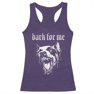 Bark For Me Racerback Tank Top Gothic Dog Graphic TS14 Purple Print Your Wear